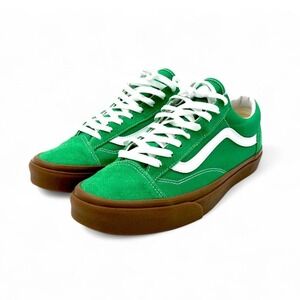 Vans Old Skool Green Sneakers w/ Gum Sole – Men's Size 11 – Brand New